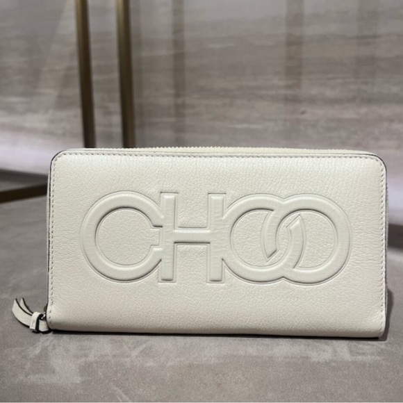 Jimmy Choo Handbags - Jimmy Choo White Leather Wallet